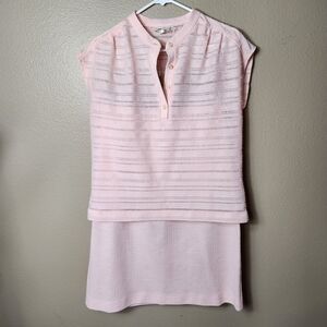 Women’s Pink Knit Skirt - Lightweight Summer Style